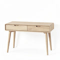 Bureau en bois clair avec deux tiroirs dimensions 120 x 60 x 75cm